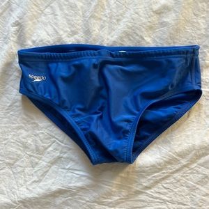 Blue Speedo brief